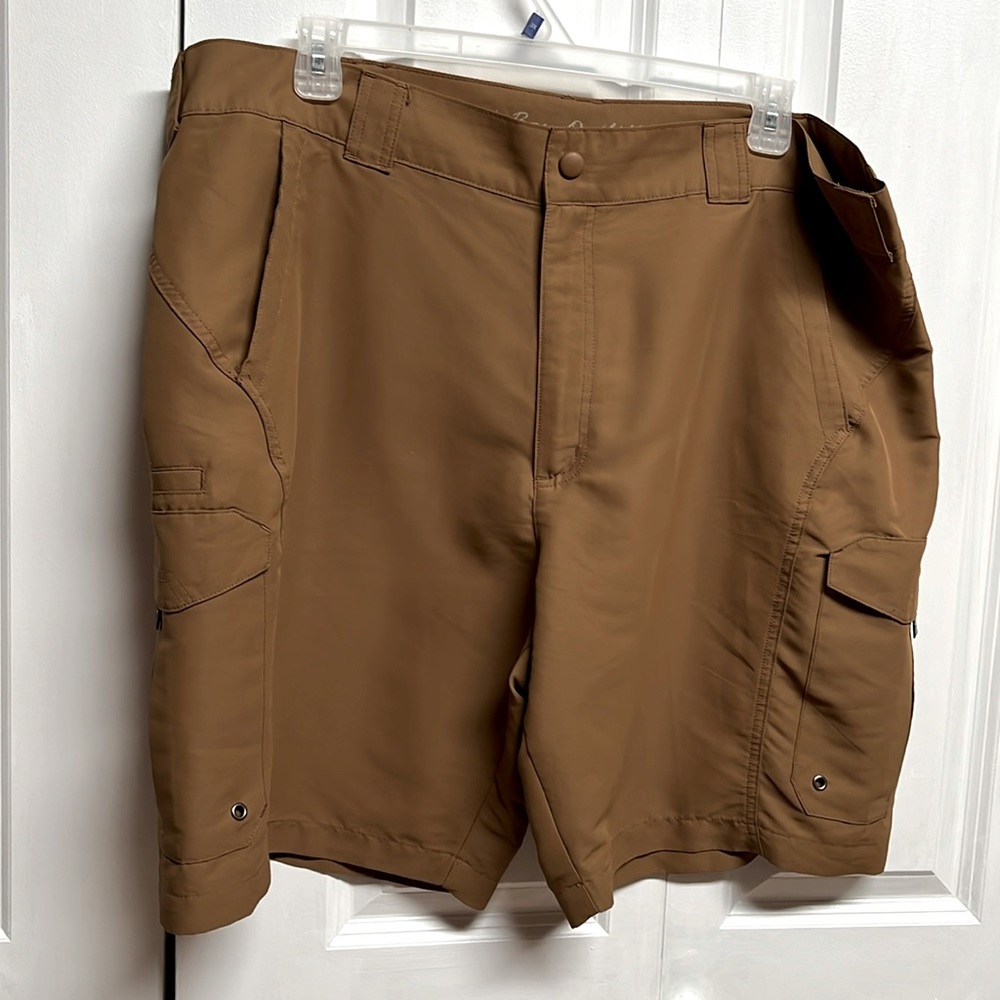 Bimini Bay Brown Microfiber Cargo Shorts Size 44